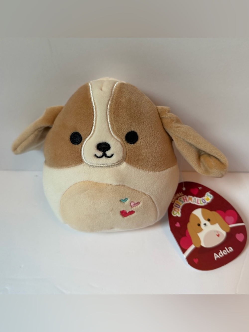 Squishmallow 5" Adela the Bassett Hound Dog (NWT)